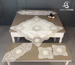 سرویس رومیزی ستاره جدید مروارید دوزی 5 تکه