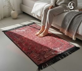 پادری شانل مخمل طرح نگین سرخ