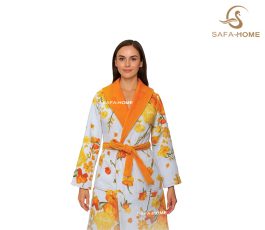 حوله تن پوش زنانه طرح دانژه نارنجی