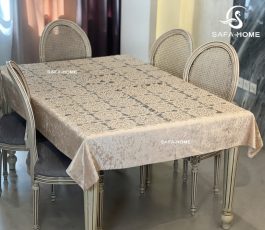 رومیزی ناهارخوری طرح سلین نسکافه ای روشن