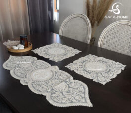 رومیزی قیطان طرح کیانا 3 تکه