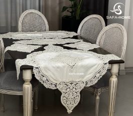 رومیزی مخمل مروارید دوزی طرح دلاویز