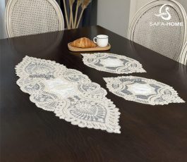 رومیزی قیطان سه تکه طرح مایا