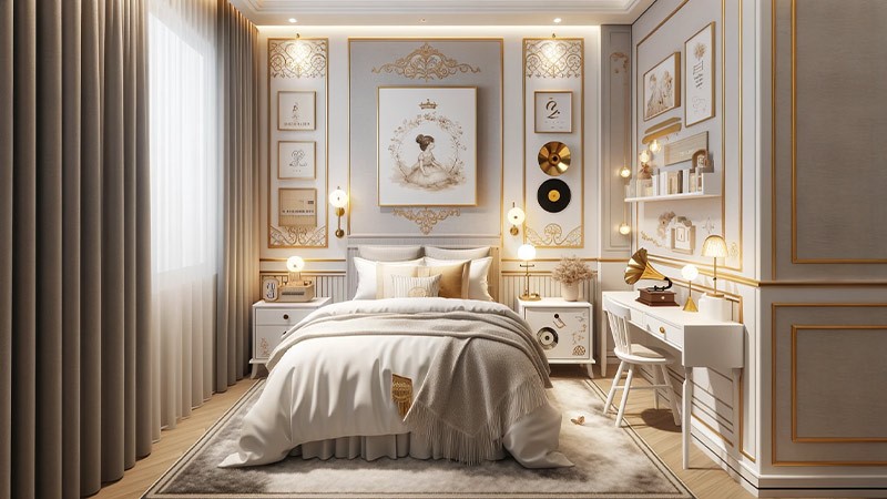 دکور اتاق خواب دخترانه