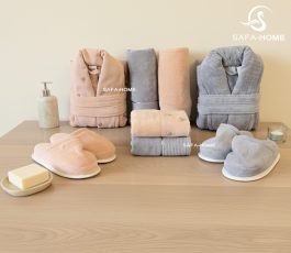 ست حوله گلدوزی برجسته