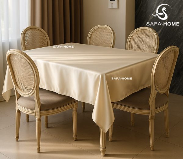 رومیزی ناهار خوری ساتن پنبه رزین تاژ