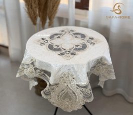 رومیزی مربع مخمل طرح سایه
