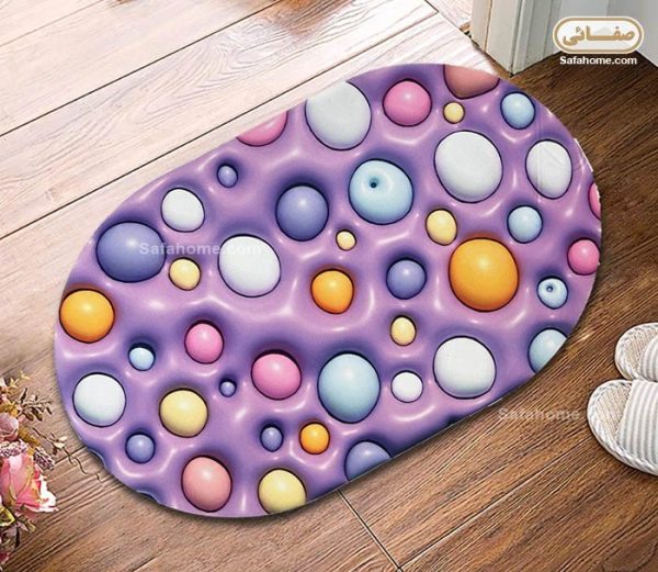 پادری بیضی طرح سه بعدی مدل حباب رنگی