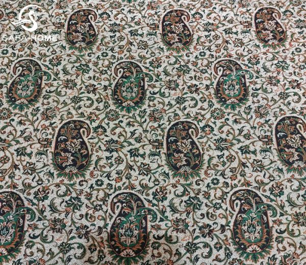 ترمه متری کد 140نقره ای سبز