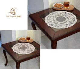رومیزی عسلی طرح گل