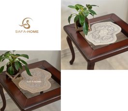 رومیزی عسلی بته جقه