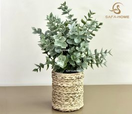 گل و گلدان حصیری طرح لوتوس