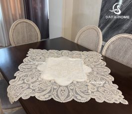 رومیزی مربع طرح پیچک