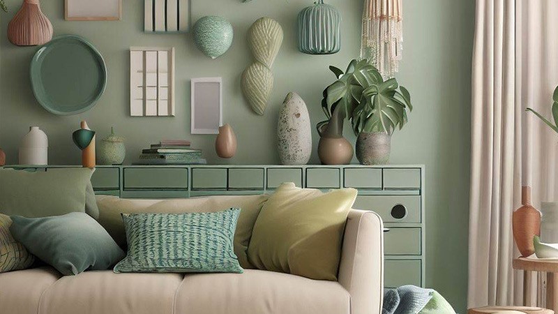مکمل رنگ سبز در دکوراسیون؛ اتاق خواب، پذیرایی و آشپزخانه