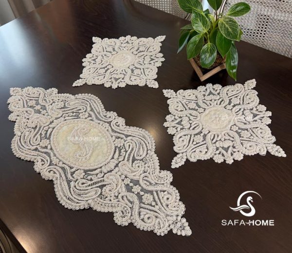 رومیزی طرح اشک مرواریدی
