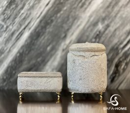 ست سطل و جادستمال طوسی آمور