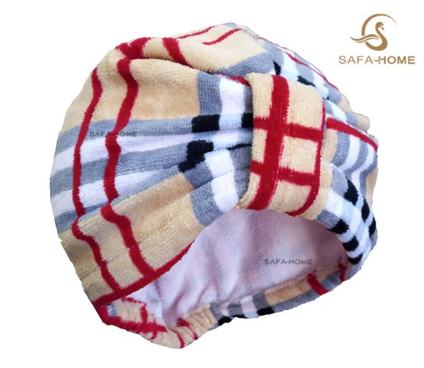 کلاه حمام طرح بربری ساده