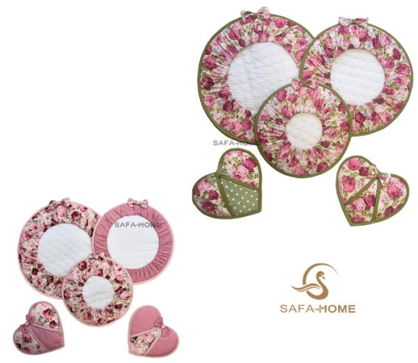 ست دمکنی و دستگیره طرح رزالین
