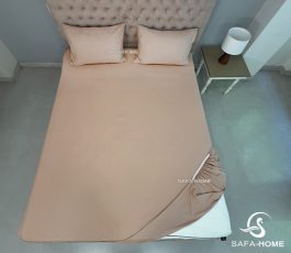 ملحفه کشدار سیمپل نسکافه ای