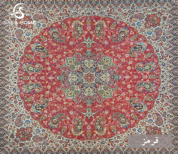 رومیزی 1×1 ترمه هاشمی کد 46 با 2 رنگ متنوع