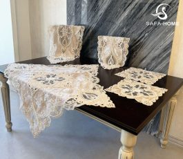 رومیزی 5 تکه پاشا طرح سونیل