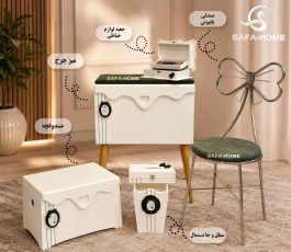 ست میز چرخ دوژان طرح راه سبز