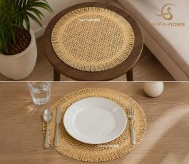 رومیزی عسلی حصیری