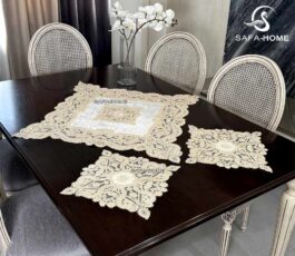 ست رومیزی قیطان طرح اشک 3 تکه