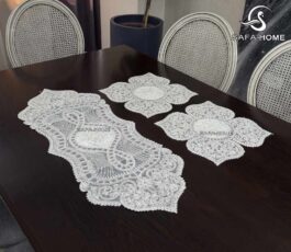 رومیزی قیطان 3 تکه طرح پرناز